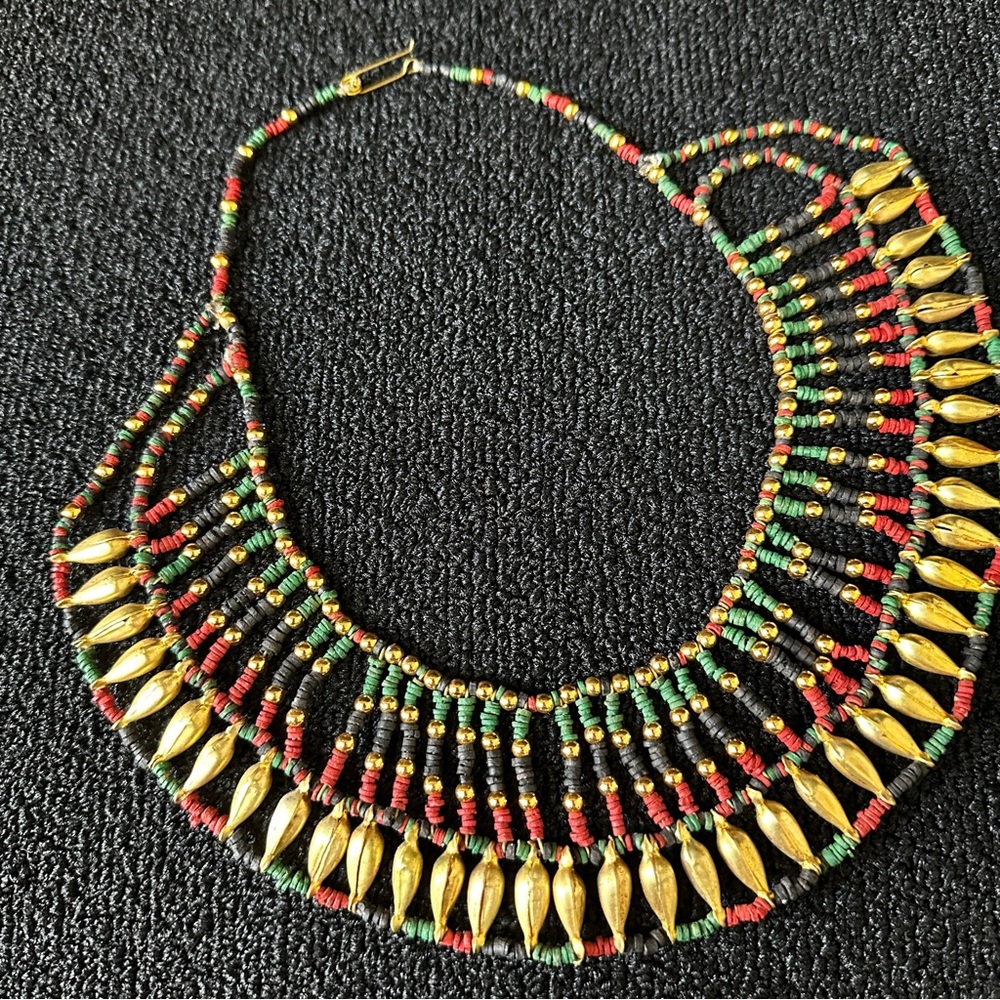 Vintage Egyptian Faience Necklace - Picture 4 of 15